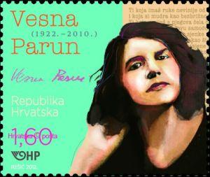 Od sutra, 19. travnja u opticaju poštanska marka s likom Vesne Parun