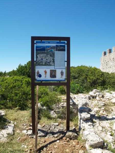 Na lokalitetu Gradina na Žirju postavljena informativna tabla