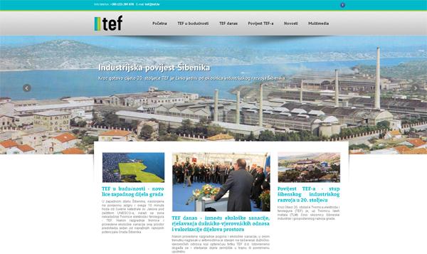 Puštena u javnost web stranica tvrtke TEF d.d.