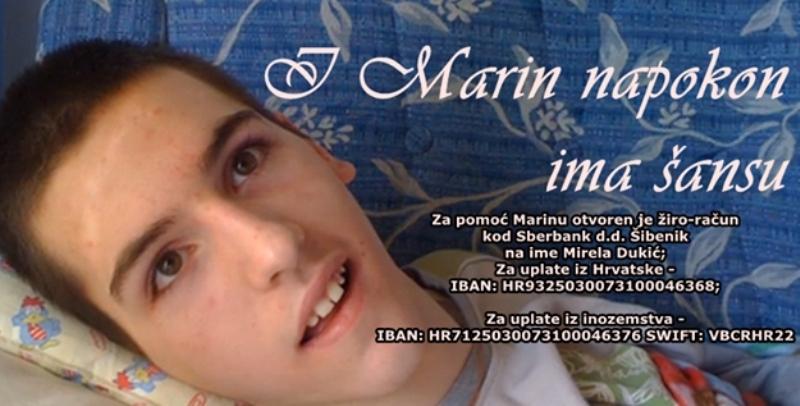 Grad Šibenik se pridružuje akcji „I Marin napokon ima šansu“