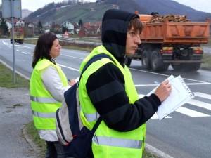 Brojanje prometa na raskrižju Ulice S. Radića i Bosanske ulice