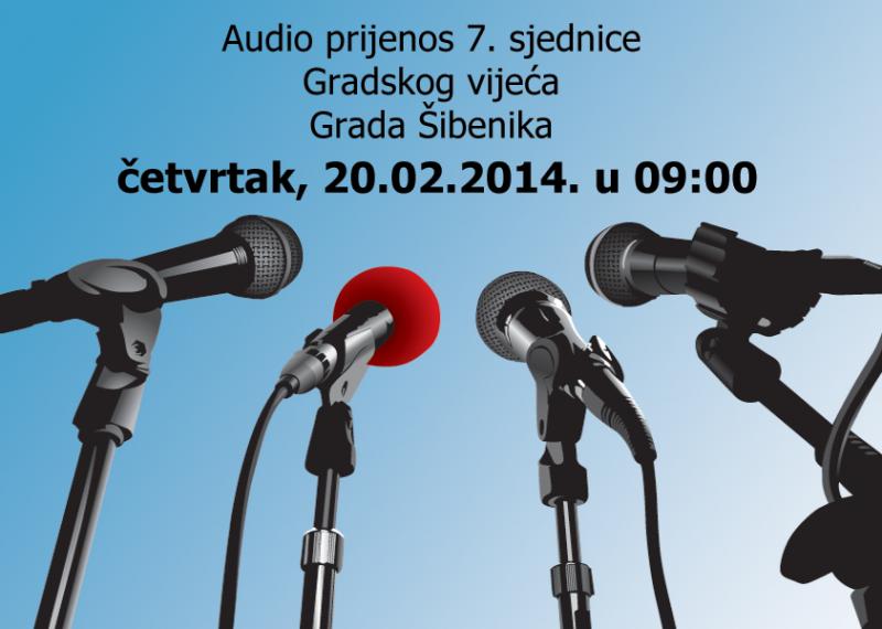 Prijenos 7. sjednice Gradskog vijeća 