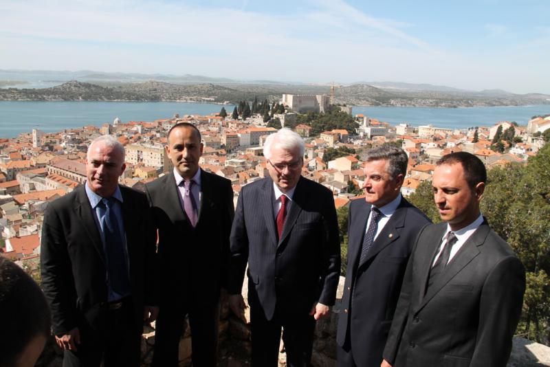 Predsjednik Republike Hrvatske  prof.dr.sc. Ivo Josipović u posjetu Šibeniku