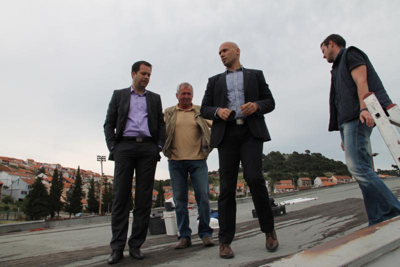 Počeli radovi na sanaciji krova dvorane ŠC Ljubica