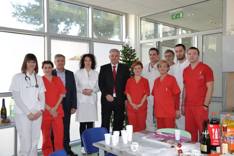 Gradonačelnik Burić i zamjenik župana Smolić obišli dežurne službe u Gradu Šibeniku