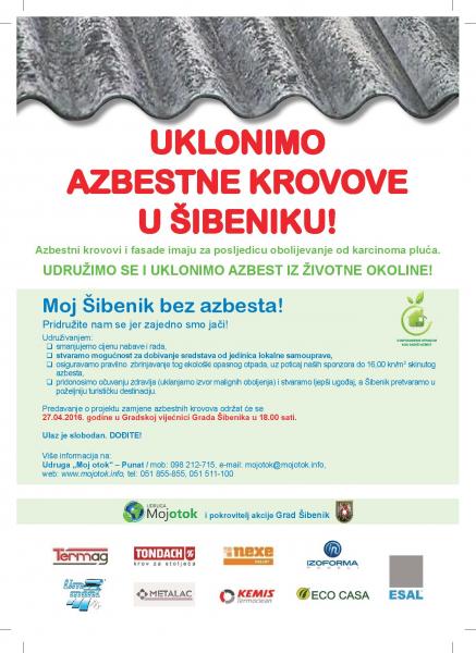 Uklonimo azbestne krovove u Šibeniku