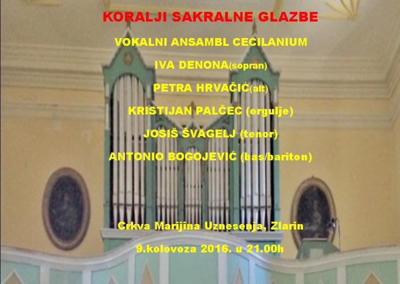 Koralji sakralne glazbe na Zlarinu