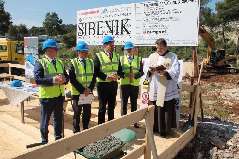 Položen kamen temeljac za gradnju POS stanova u Šibeniku