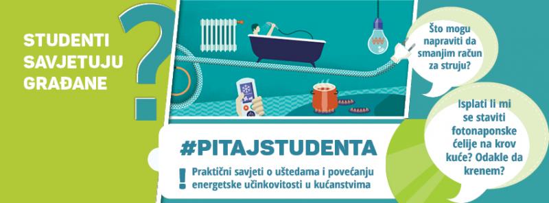 Studenti Studija energetske učinkovitosti i obnovljivih izvora energije odgovaraju na  upite građana