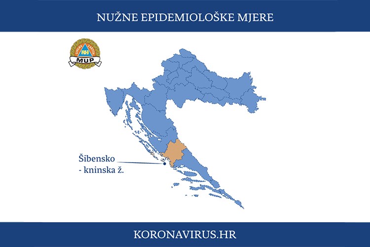 Nužne epidemiološke mjere za područje Šibensko-kninske županije