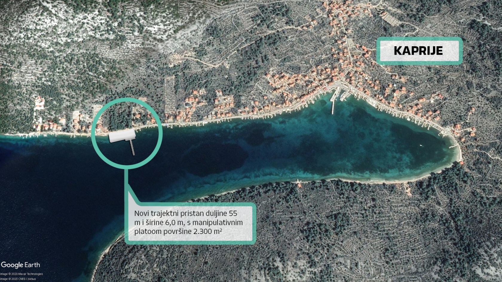 Novi trajektni pristan na Kapriju omogućit će bolje veze prema udaljenim otocima