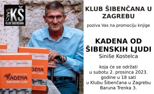 Predstavljanje knjiga Siniše Kostelca "Kadena od šibenskih ljudi" u Zagrebu