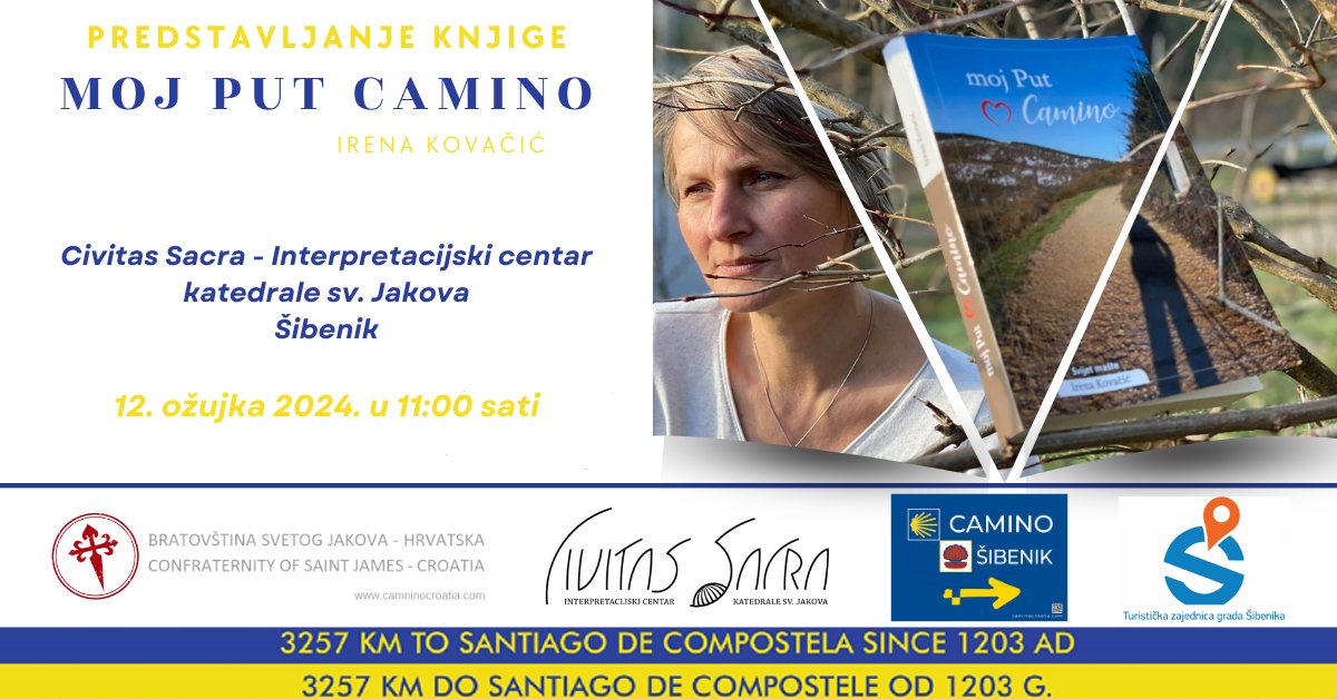 Promocija knjige "Moj put - Camino" u utorak u Interpretacijskom centru Civitas Sacra
