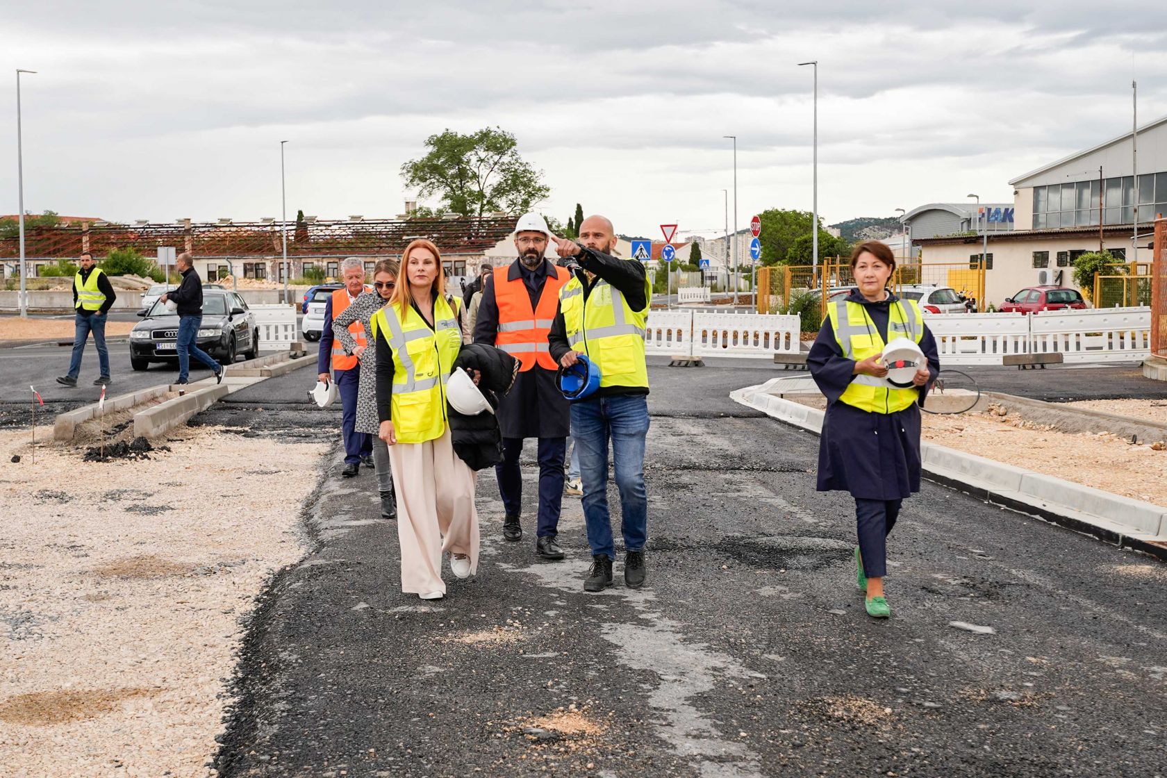 Radovi na čvoru Mandalina u punom jeku, gradonačelnik Burić obišao gradilište 