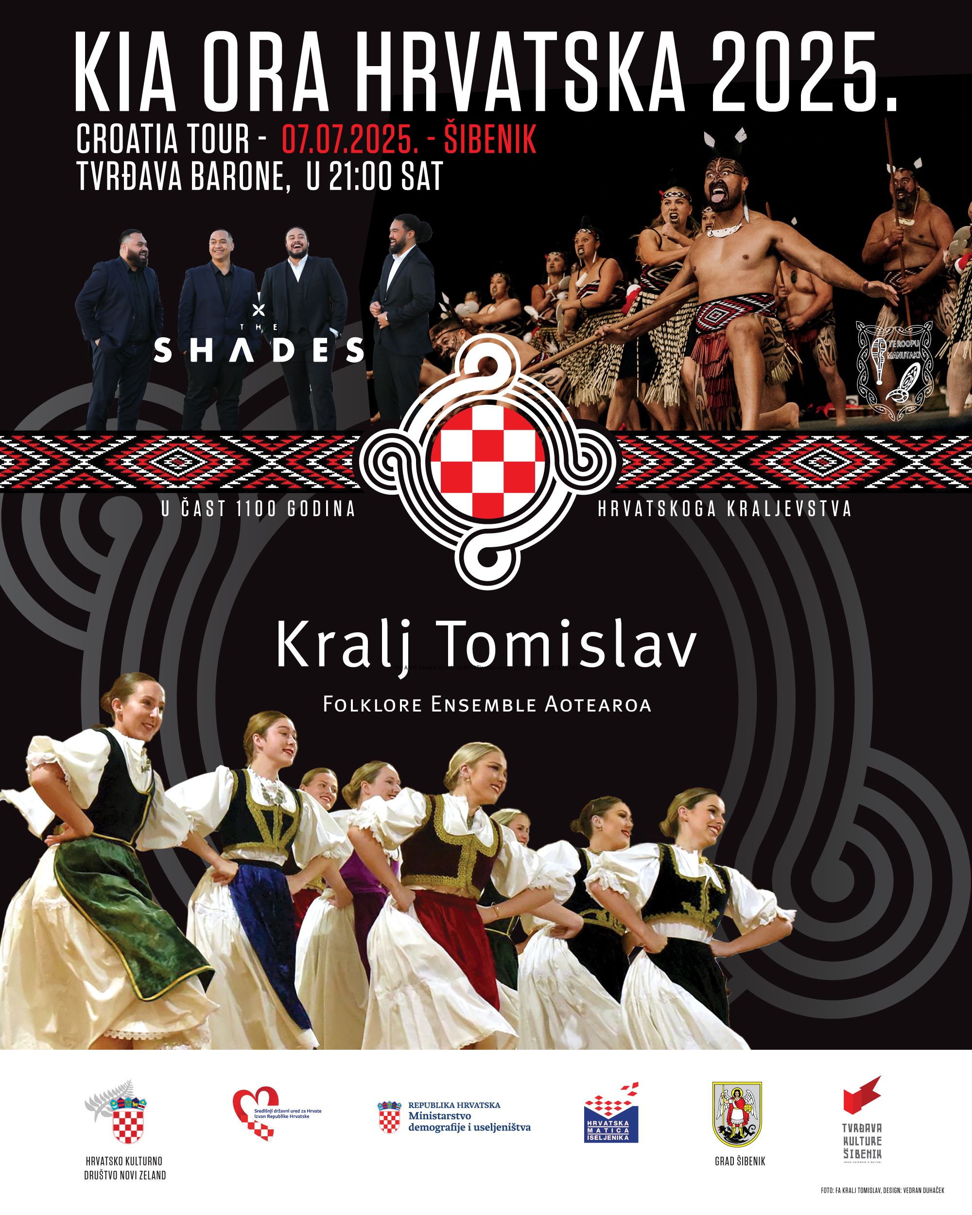 Šibenik domaćin turneje “Kia ora Hrvatska 2025.” – Multikulturalni spektakl stiže 7. srpnja