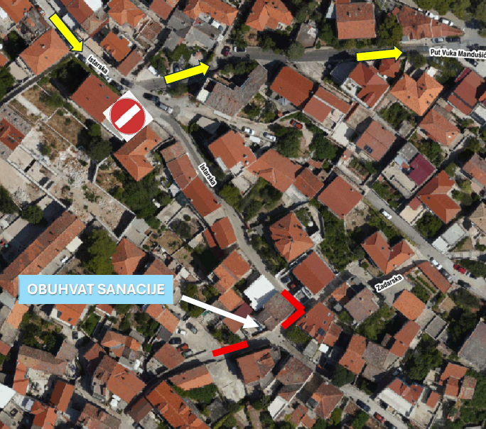 Privremena regulacija prometa na spoju Zadarske i Istarske ulice