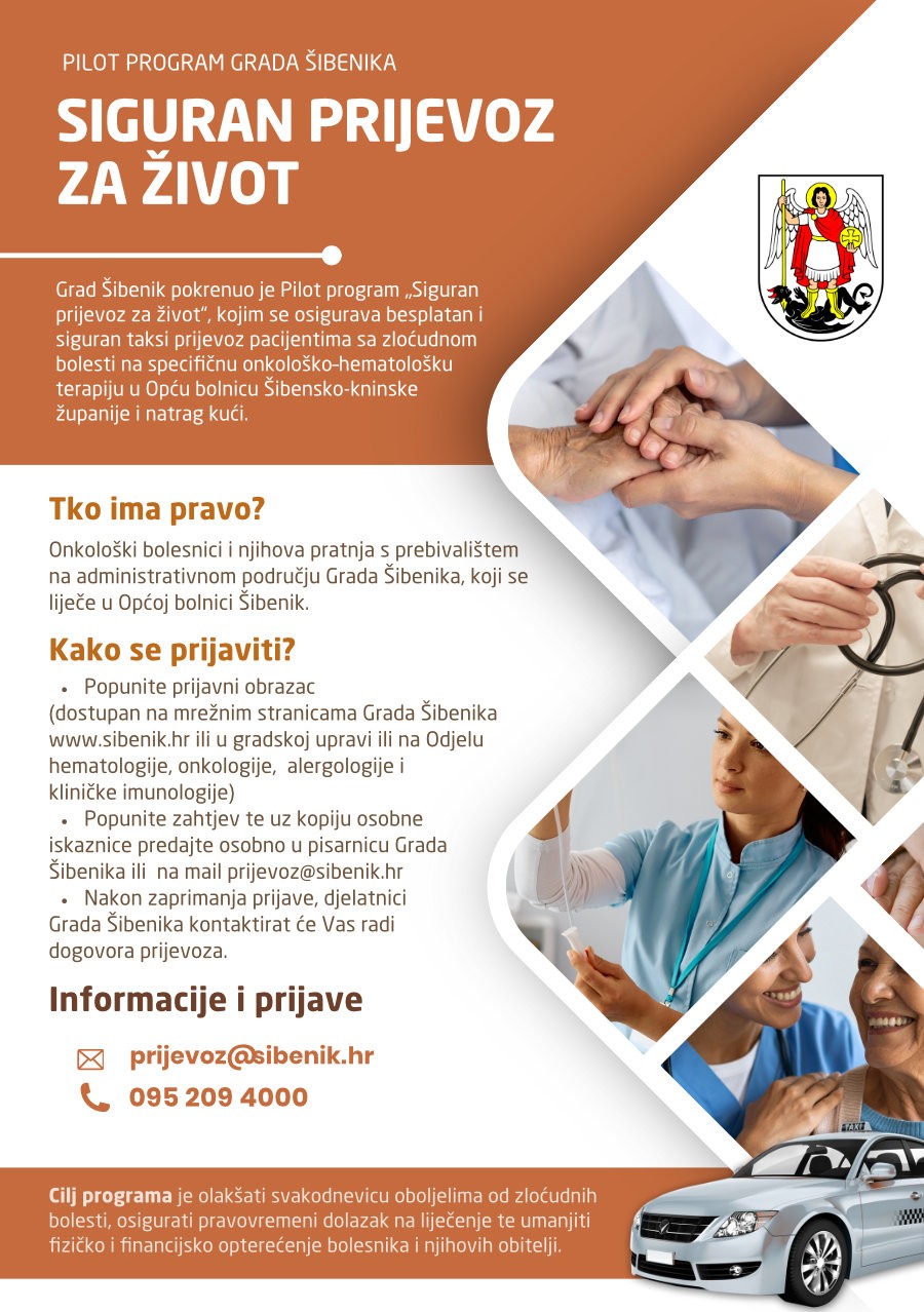 Danas započinje pilot program “Siguran prijevoz za život”