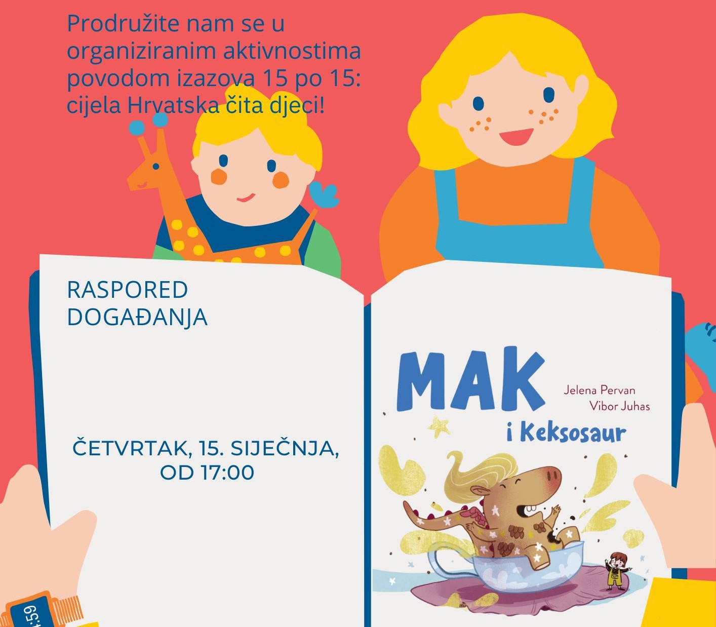 U Gradskoj knjižnici u četvrtak zajedničko čitanje slikovnice „Mak i Keksosaur“