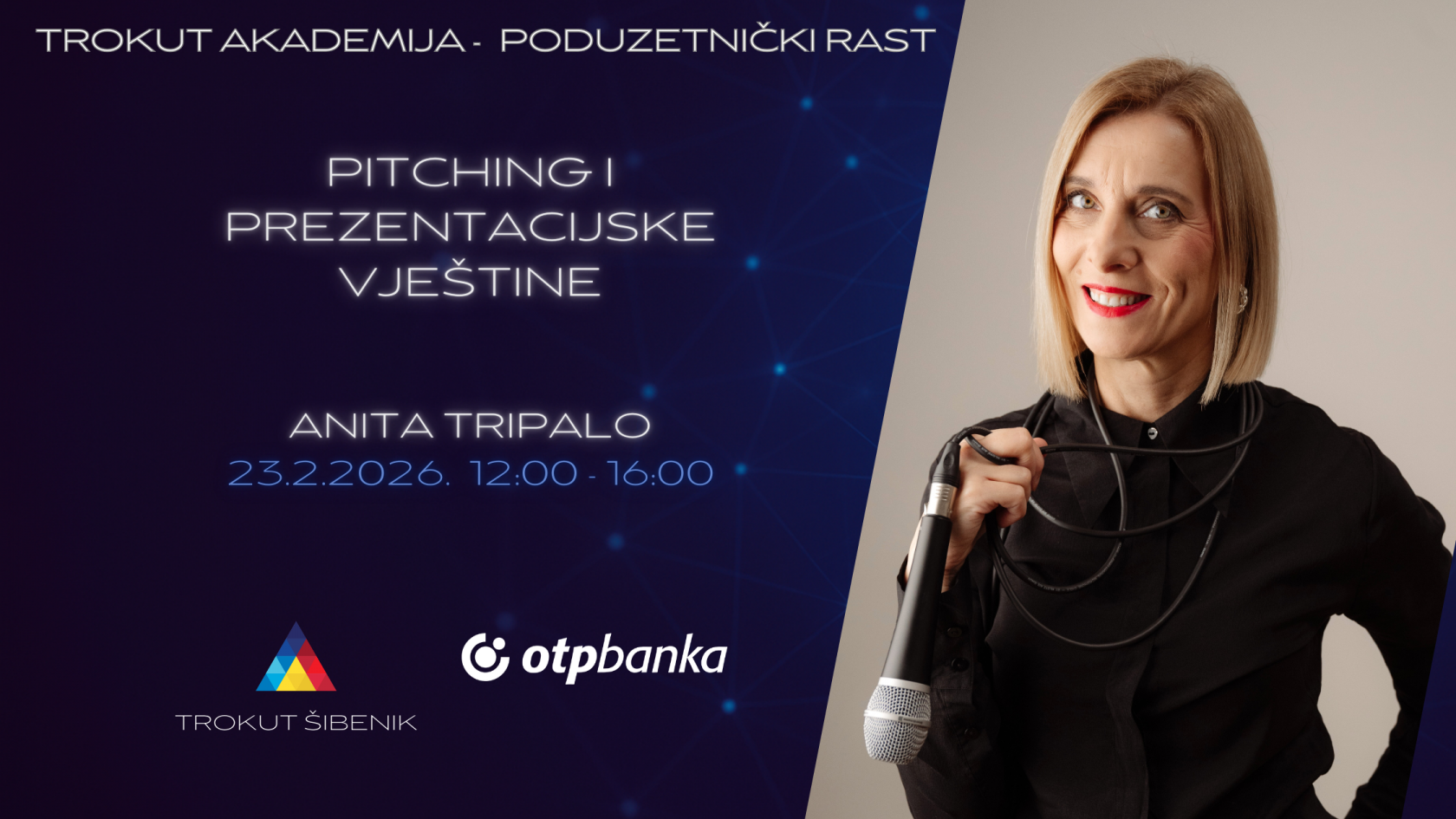 Trokut akademija - poduzetnički RAST predstavlja edukaciju: „Kako uspješno nastupiti i predstaviti sebe ili ideju uživo, online i u video formatu“