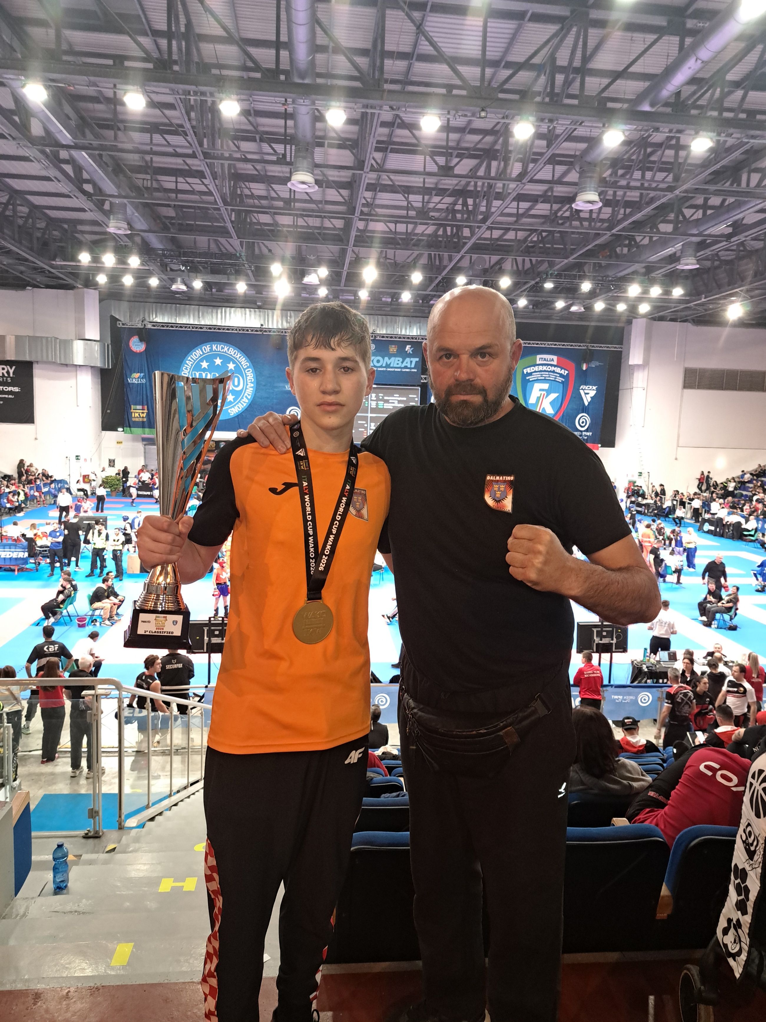 Mladi kickboksač August Lambaša osvojio zlatnu medalju na Svjetskom kupu u Italiji 