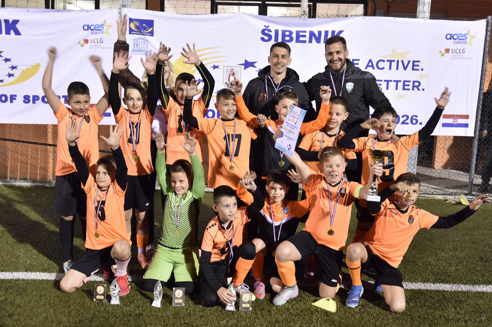 HNK Šibenik 1 pobjednik turnira za djecu 2017. godište i mlađe na Šubićevcu