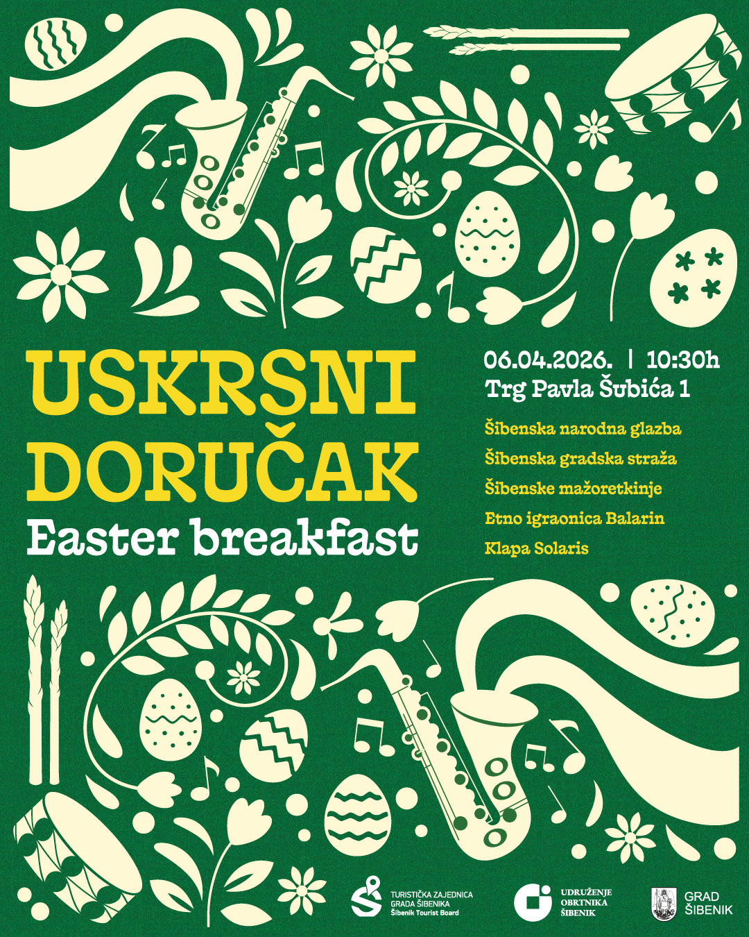 U ponedjeljak tradicionalni Uskrsni doručak u Šibeniku
