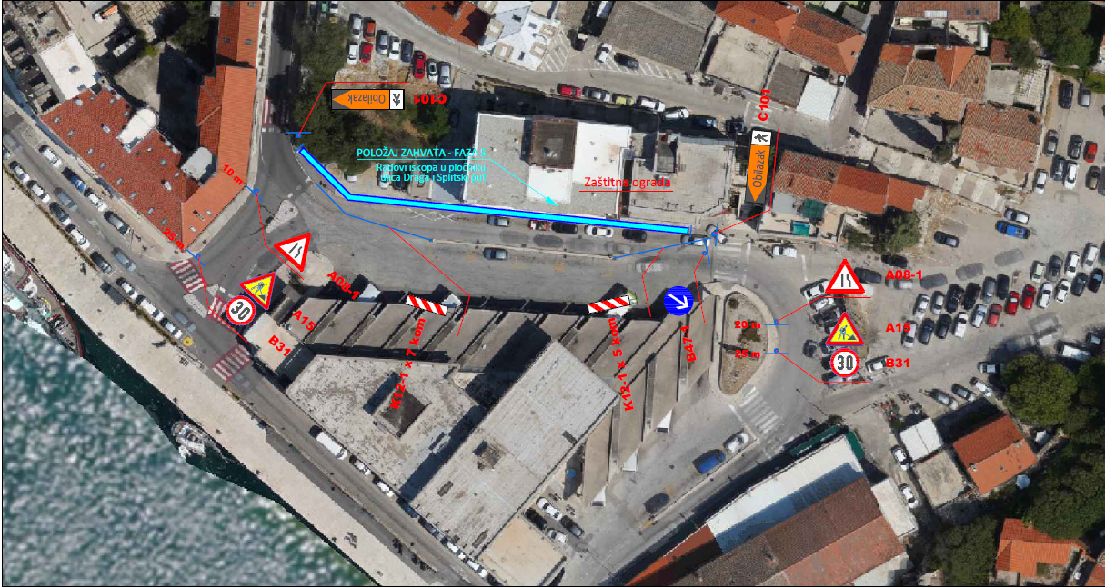 Privremena regulacija prometa u ulicama Draga i Splitski put