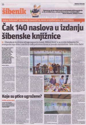 Čak 140 naslova u izdanju šibenske knjižnice