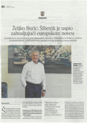 Željko Burić: Šibenik je uspio zahvaljujući europskom novcu