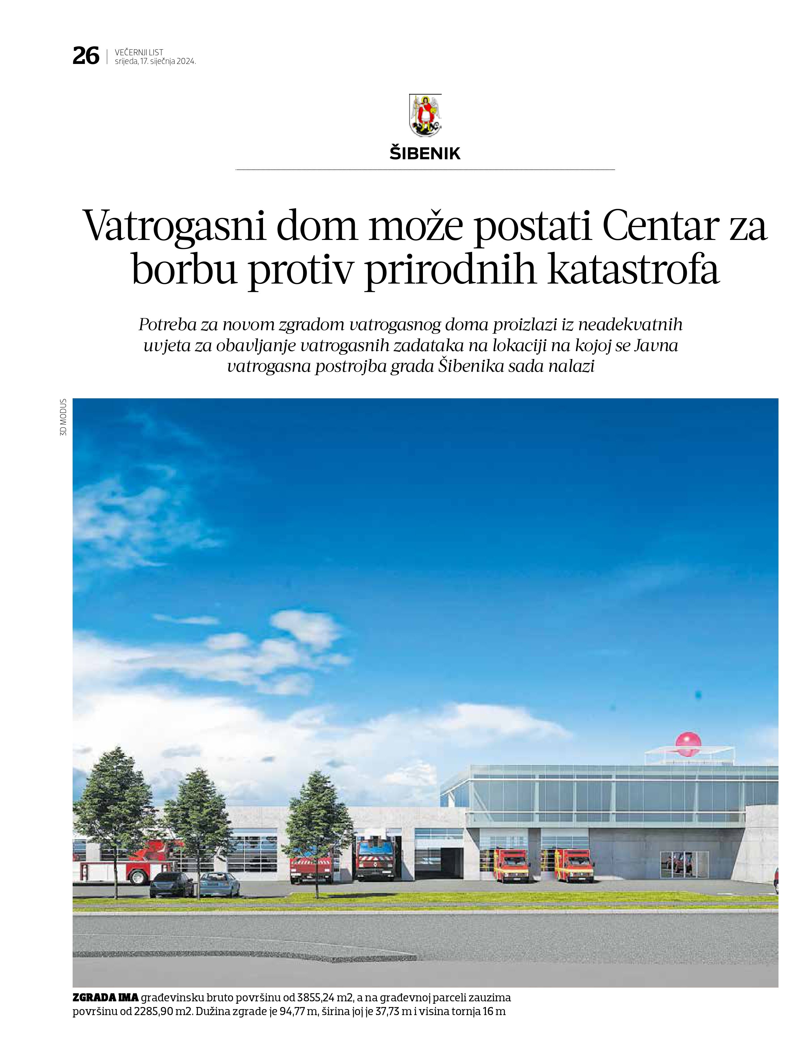 Vatrogasni dom može postati Centar za  borbu protiv prirodnih katastrofa